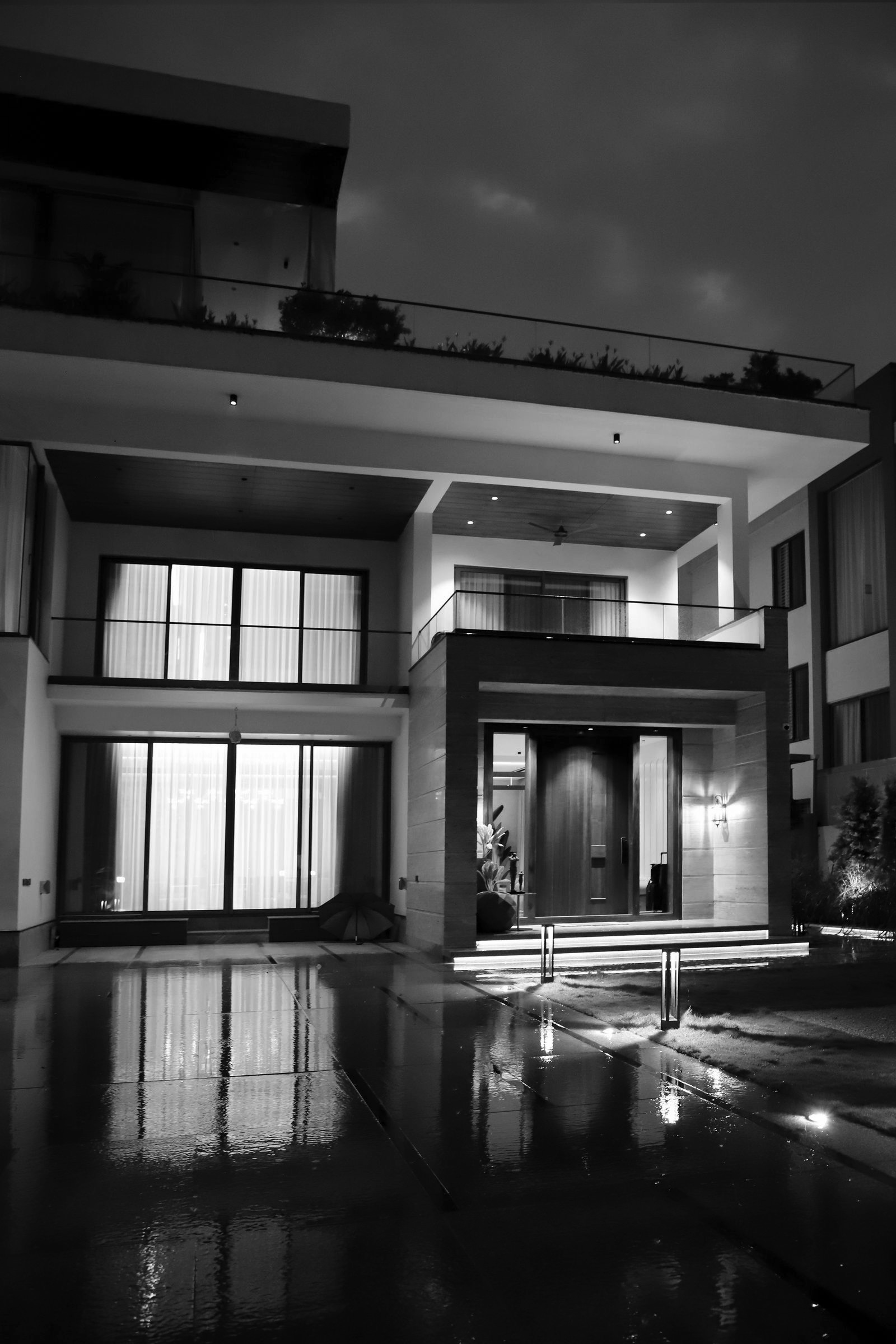 A modern luxury home of the kind investors finance as a high-value short-term rental