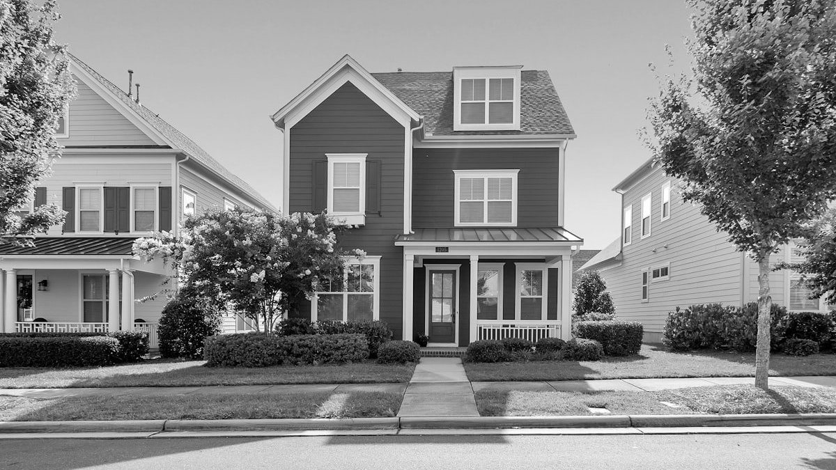 A single-family investment property of the kind financed on a DSCR loan, where leverage, credit tier, and coverage ratio decide the quoted rate